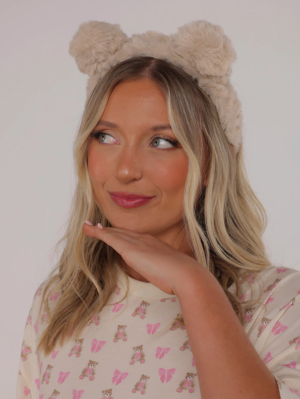 TEDDY HEADBAND - LATTE - Image 3